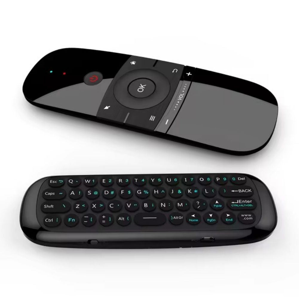 W1 Air Mouse Remote with Gyroscope Mini Keyboard 2.4G Wireless Connection IR Learning Function for TVbox PC Smart TV Pad Project