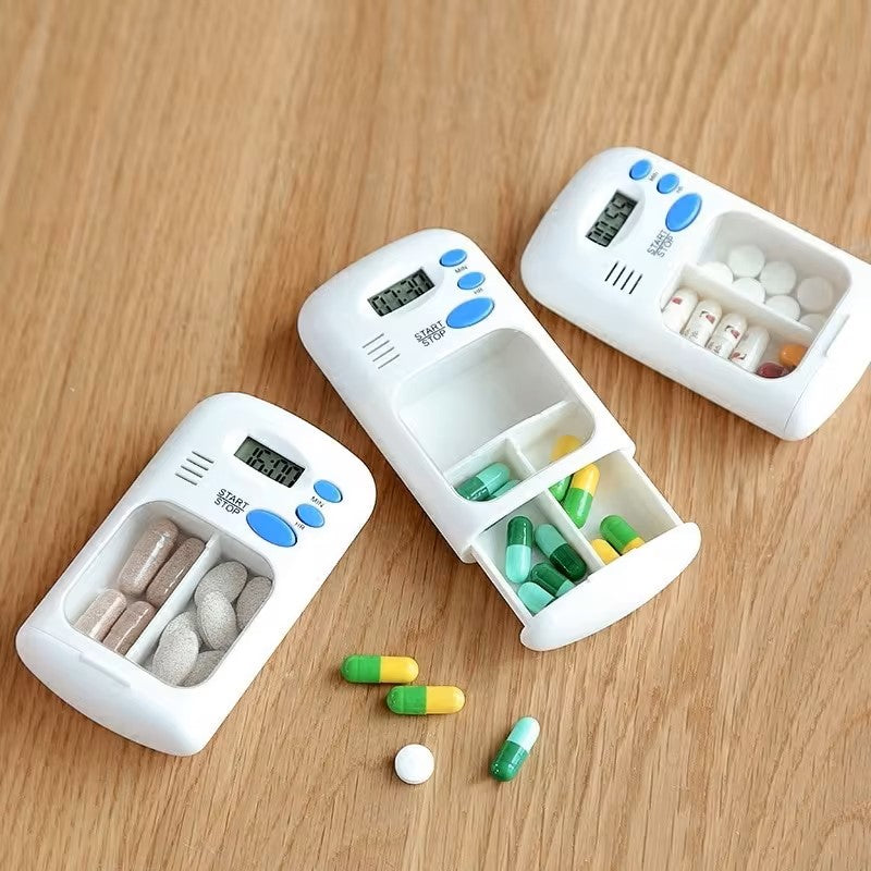 Mini Portable Pill Reminder Drug Alarm Timer Electronic Box