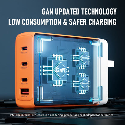 Ultra High-Power Portable Charger - 100W Fast Charging for Multiple Devices