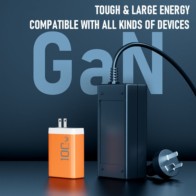 Ultra High-Power Portable Charger - 100W Fast Charging for Multiple Devices