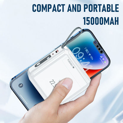 22.5W fast charging belt line power bank 15000mAh PD-P110