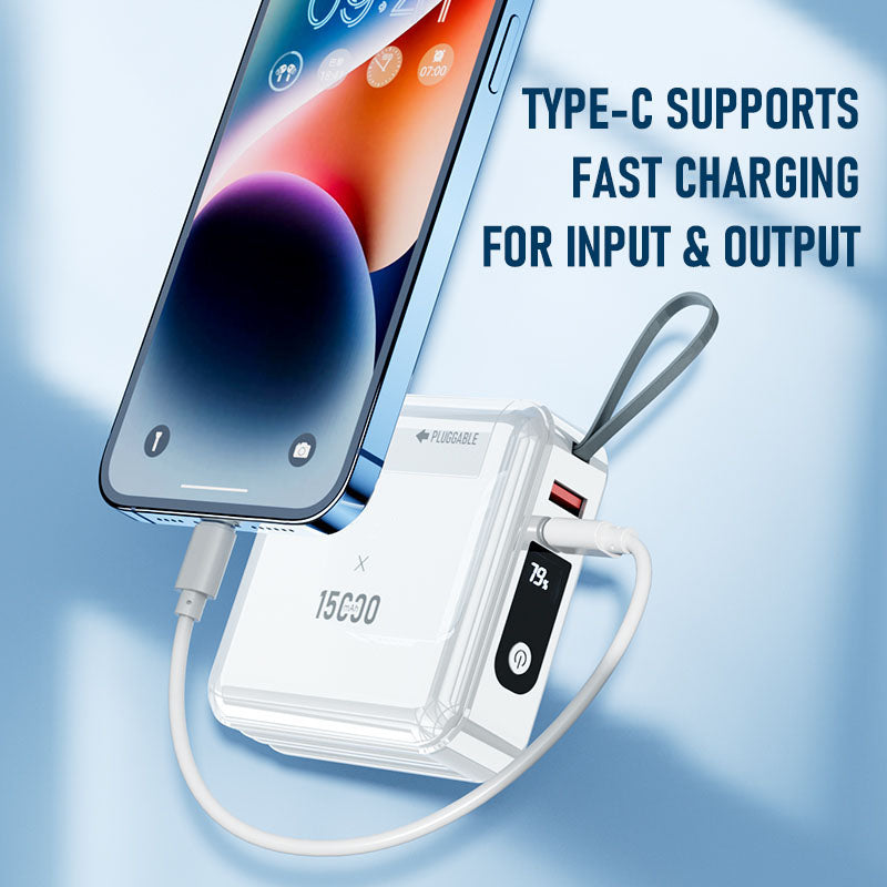22.5W fast charging belt line power bank 15000mAh PD-P110
