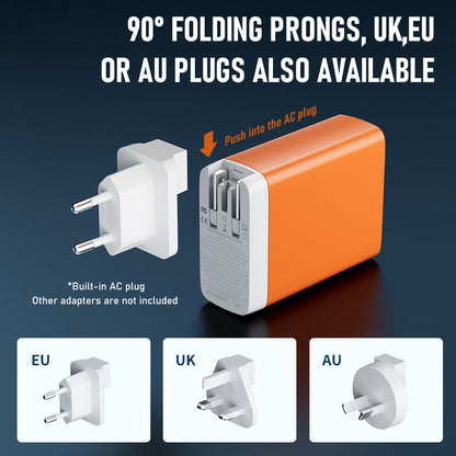 Ultra High-Power Portable Charger - 100W Fast Charging for Multiple Devices