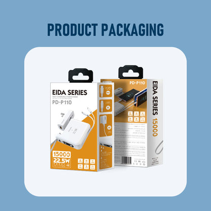 22.5W fast charging belt line power bank 15000mAh PD-P110