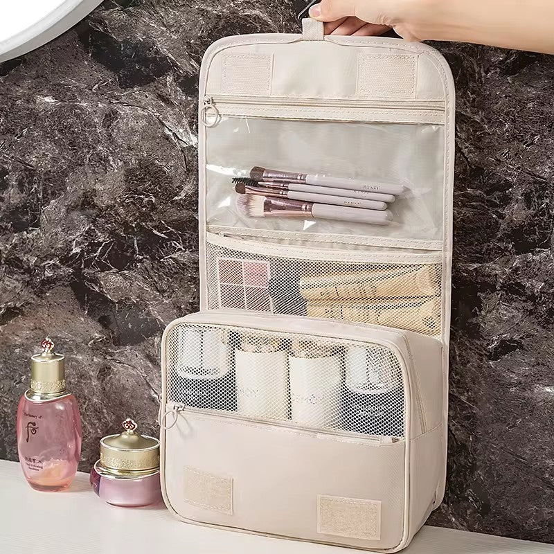 Travel Makeup Bag Waterproof Toiletries Organizer High Quality Women Neceser Bathroom Hook Wash Pouch Hook Makeup Storage Bag