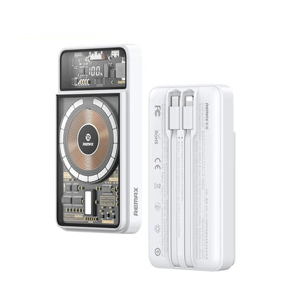 Wireless Power Bank With Cable 10000mAh PD 22.5W Fast Charge