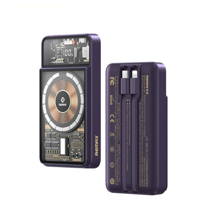 Wireless Power Bank With Cable 10000mAh PD 22.5W Fast Charge