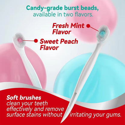 Exploded Bead Toothbrush Disposable Adult Cleaning Toothbrush Portable Travel Toothbrush