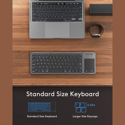 Foldable Bluetooth Keyboard with Touchpad