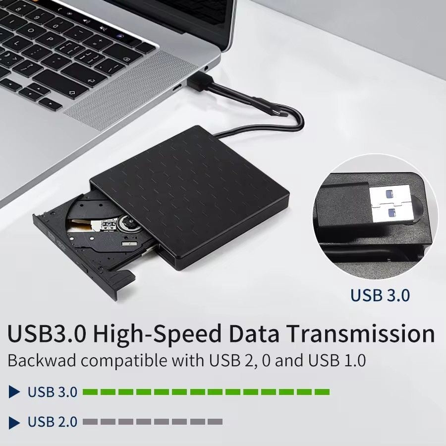 2in1 USB3.0 C Slim External DVD RW CD Writer Drive Burner Reader Player Optical Drives For Laptop PC DVD Burner DVD Portatil