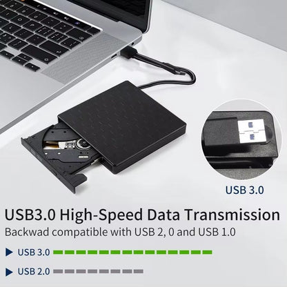 2in1 USB3.0 C Slim External DVD RW CD Writer Drive Burner Reader Player Optical Drives For Laptop PC DVD Burner DVD Portatil