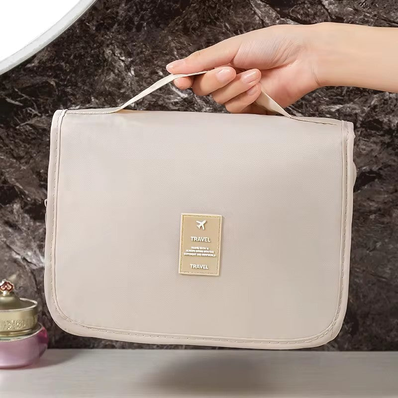 Travel Makeup Bag Waterproof Toiletries Organizer High Quality Women Neceser Bathroom Hook Wash Pouch Hook Makeup Storage Bag