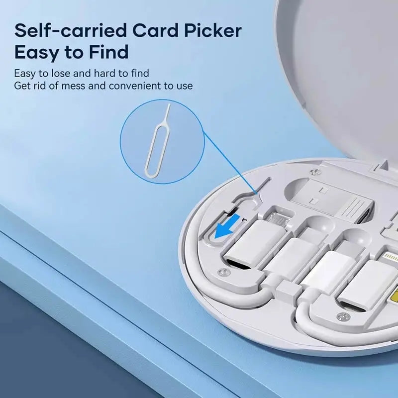 Digital accessory USB adapter storage box