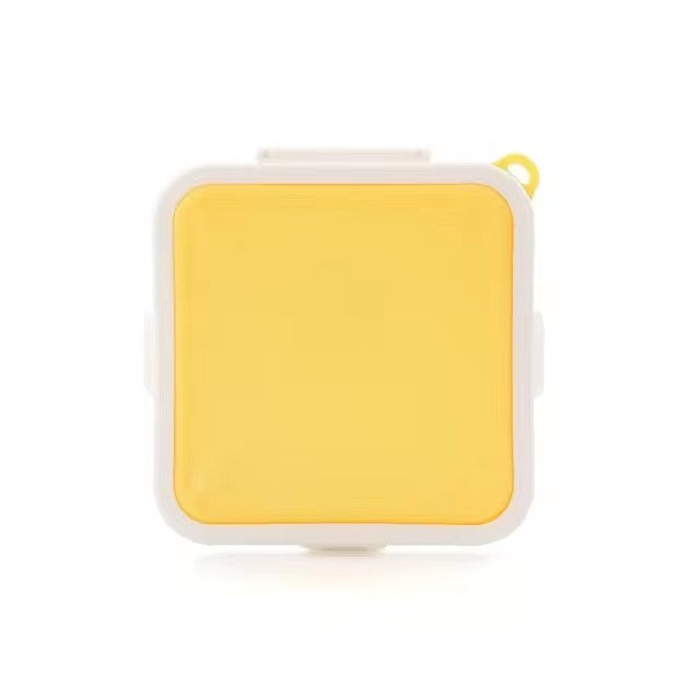 Portable Sandwich Toast Bento Box Reusable Silicone Sandwich Box Eco-Friendly Lunch Food Container Microwavable Dinnerware