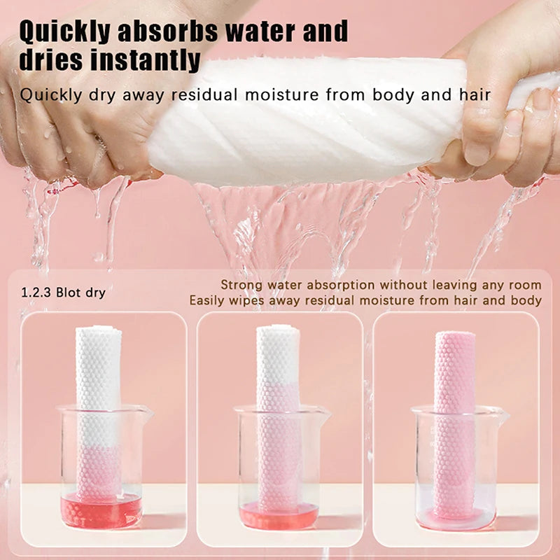 10Pcs Compressed Towel Disposable Bath Towel Enlarged Thickened Cotton Face Towel Individually Wrapped Travelling Hotel Supplies