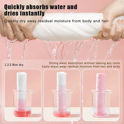 10Pcs Compressed Towel Disposable Bath Towel Enlarged Thickened Cotton Face Towel Individually Wrapped Travelling Hotel Supplies